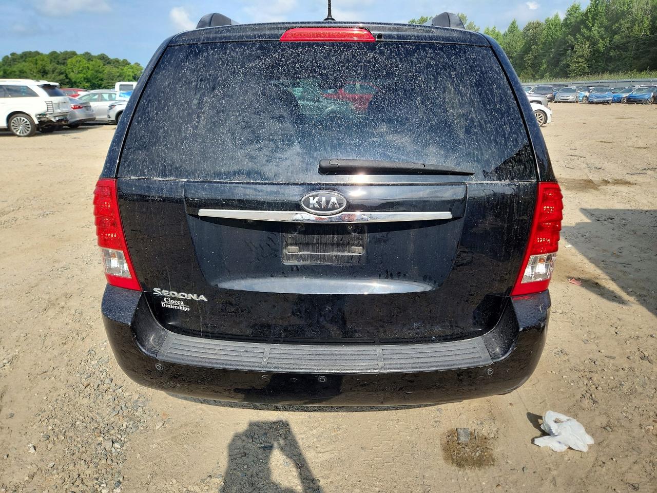 2012 Kia Sedona Lx Black vin: KNDMG4C74C6437739