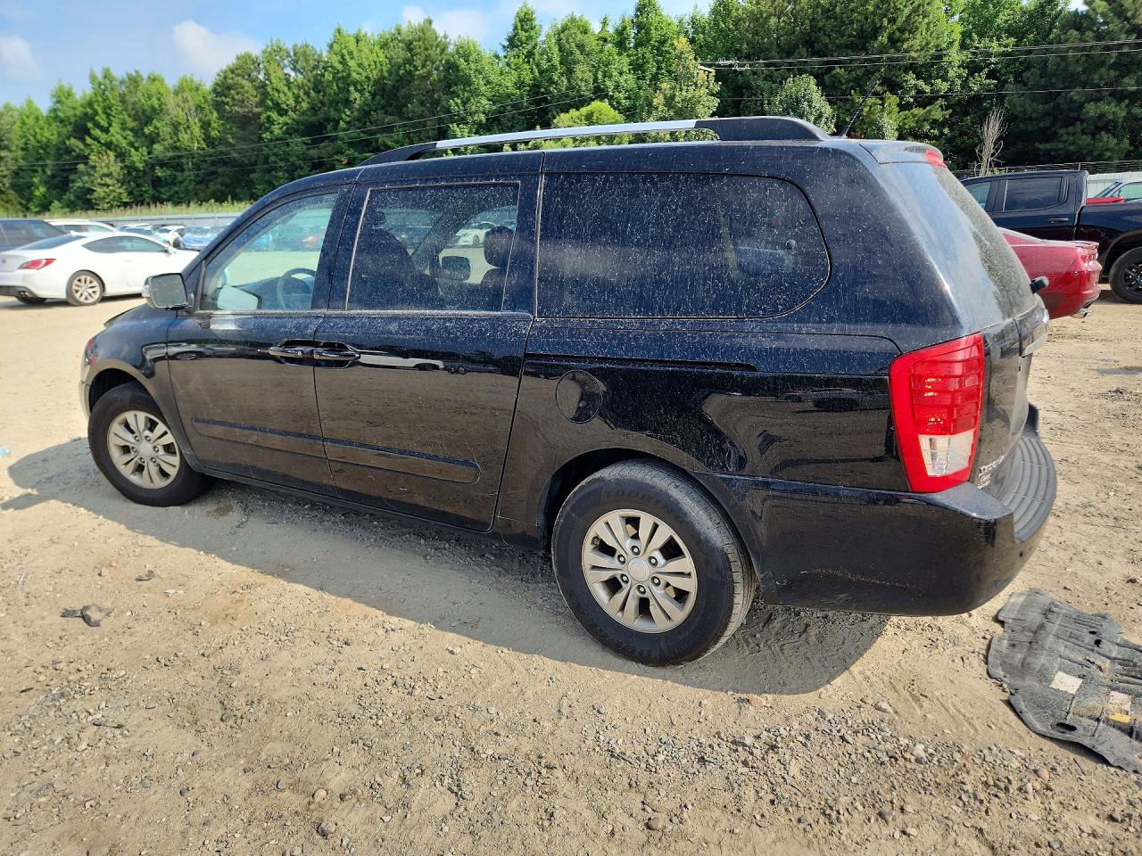 2012 Kia Sedona Lx Black vin: KNDMG4C74C6437739