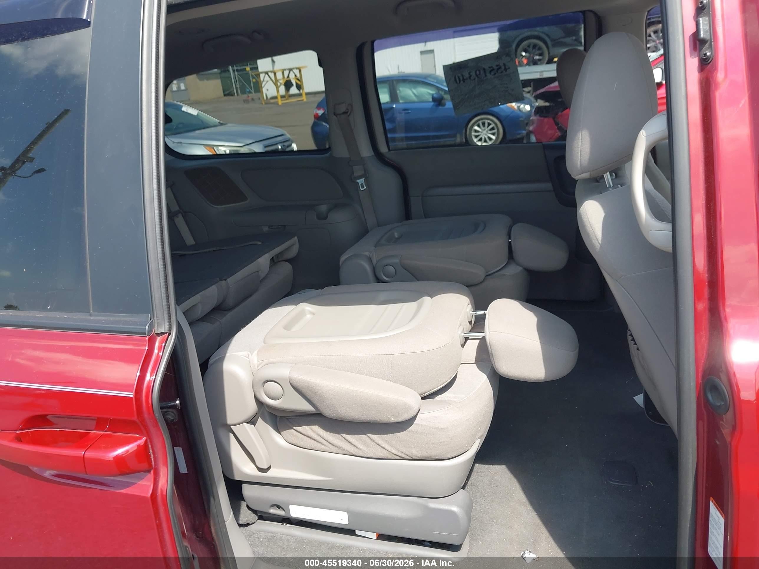 2012 Kia Sedona Lx Red vin: KNDMG4C74C6447803