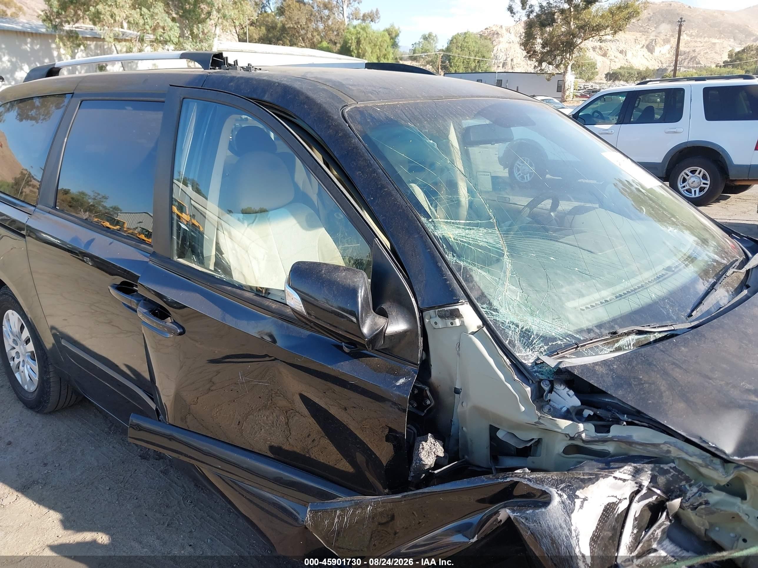 2012 Kia Sedona Lx Black vin: KNDMG4C74C6470269