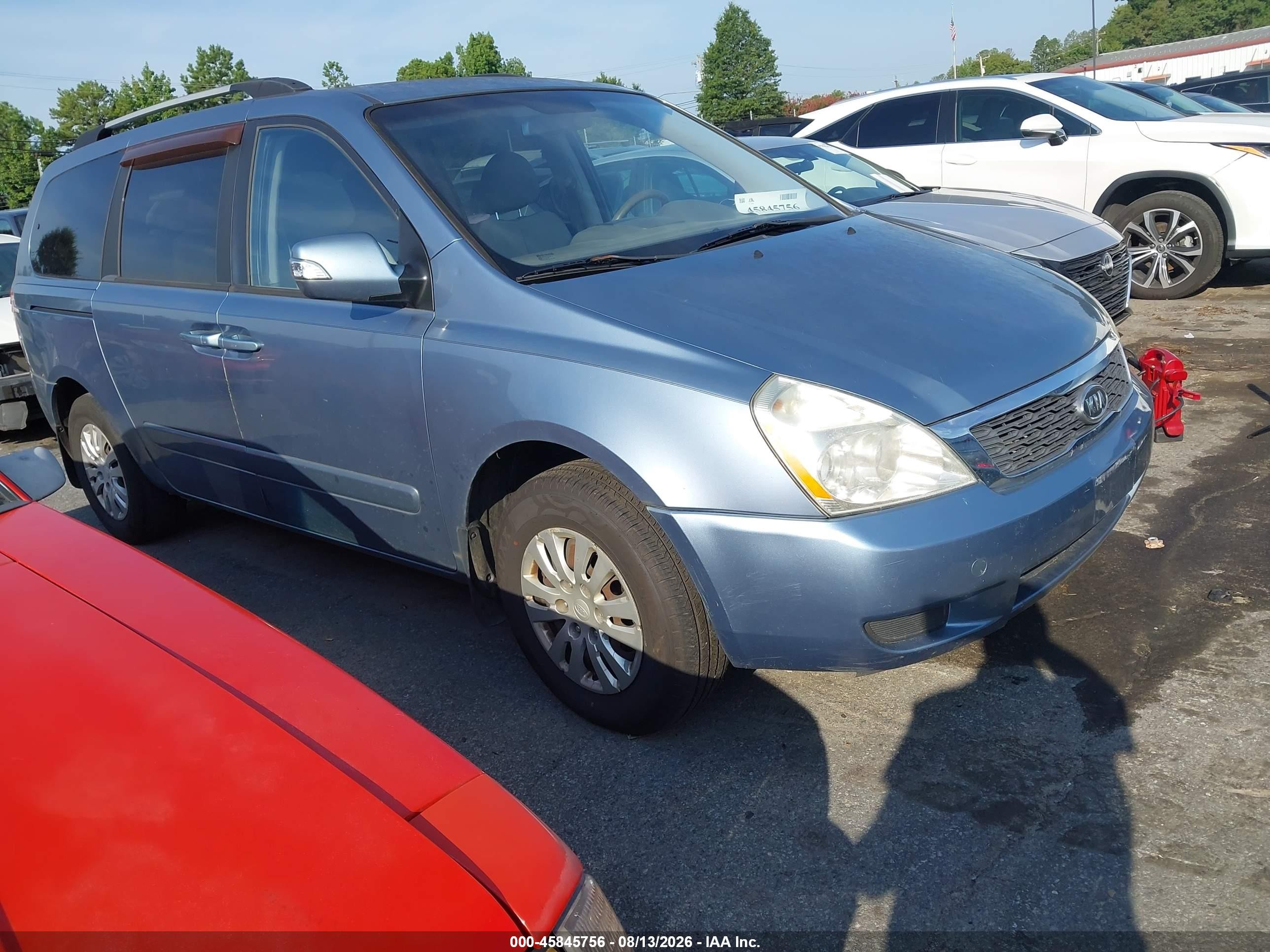 2012 Kia Sedona Lx Blue vin: KNDMG4C74C6491865
