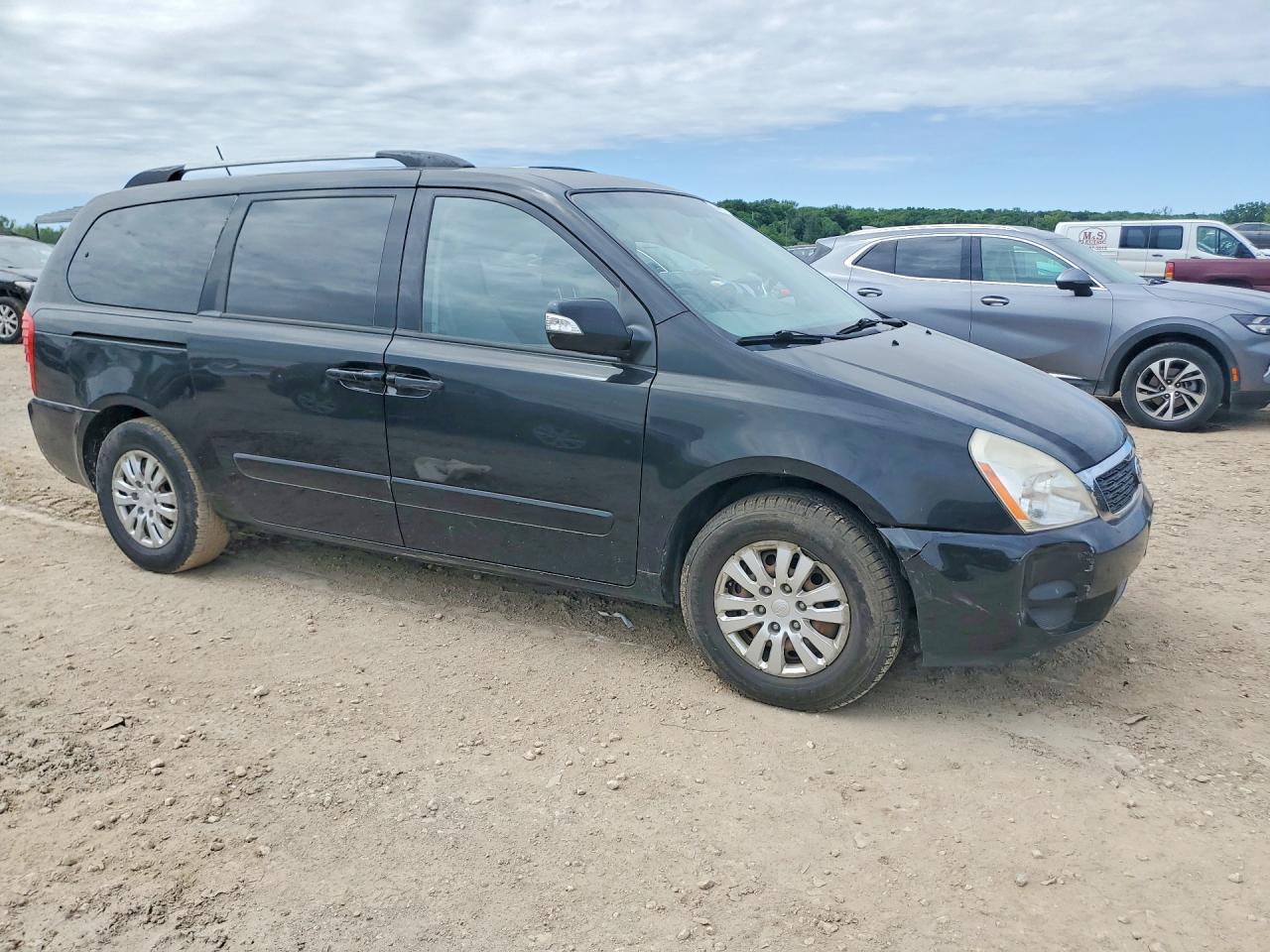 2011 Kia Sedona Lx Черный vin: KNDMG4C75B6412332