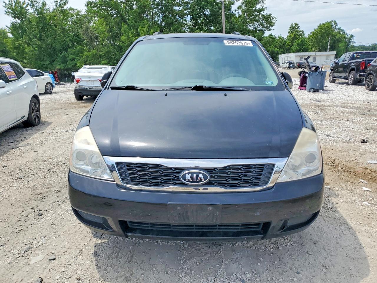 2012 Kia Sedona Lx Black vin: KNDMG4C75C6430086