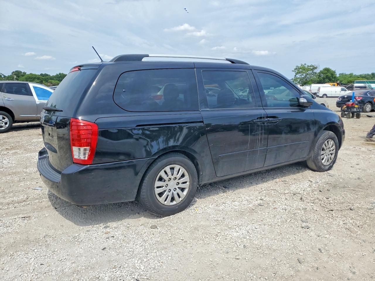 2012 Kia Sedona Lx Black vin: KNDMG4C75C6430086