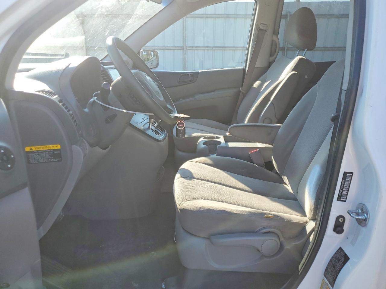 2012 Kia Sedona Lx White vin: KNDMG4C75C6440584