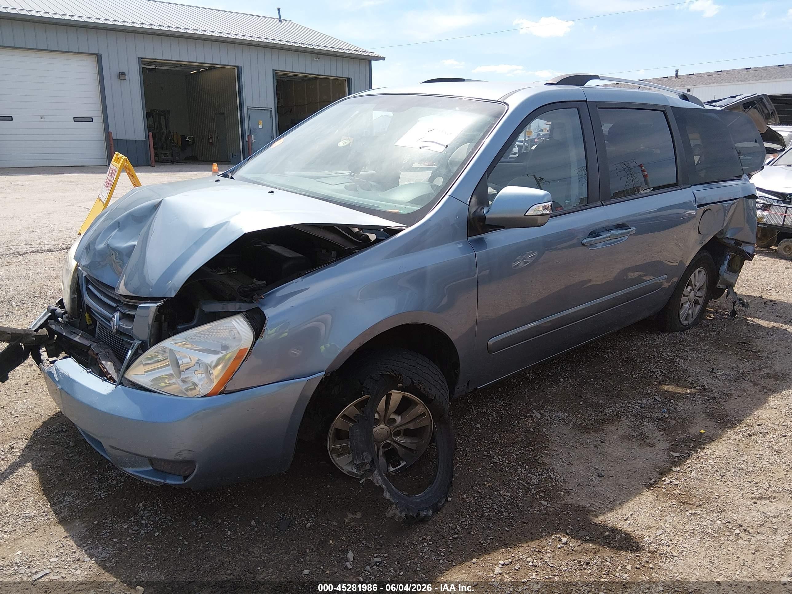 2012 Kia Sedona Lx Light Blue vin: KNDMG4C75C6499733