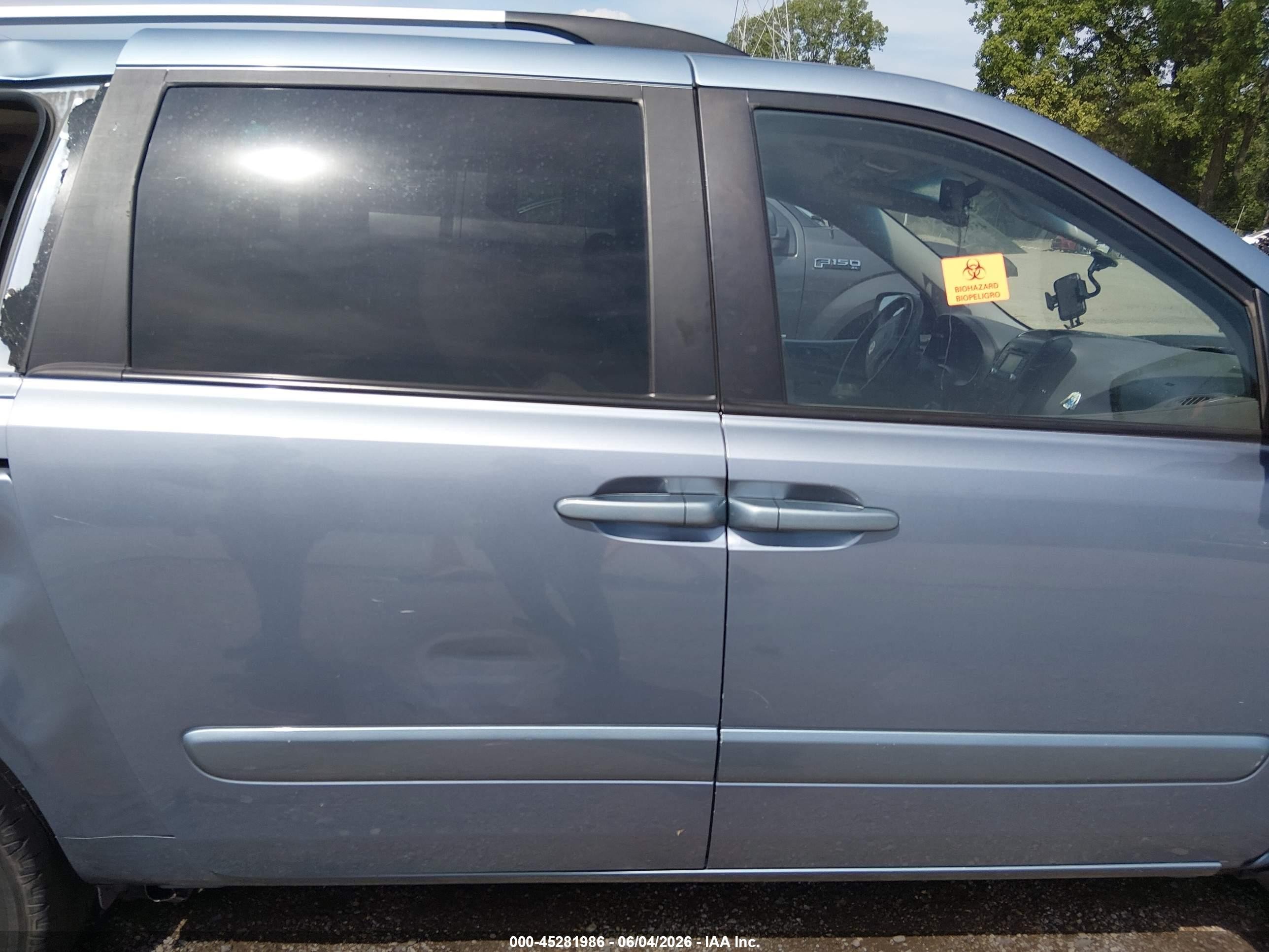 2012 Kia Sedona Lx Light Blue vin: KNDMG4C75C6499733