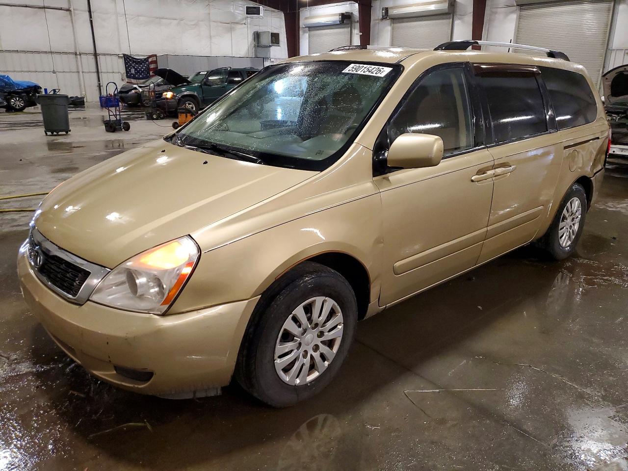 2011 Kia Sedona Lx Tan vin: KNDMG4C76B6409178