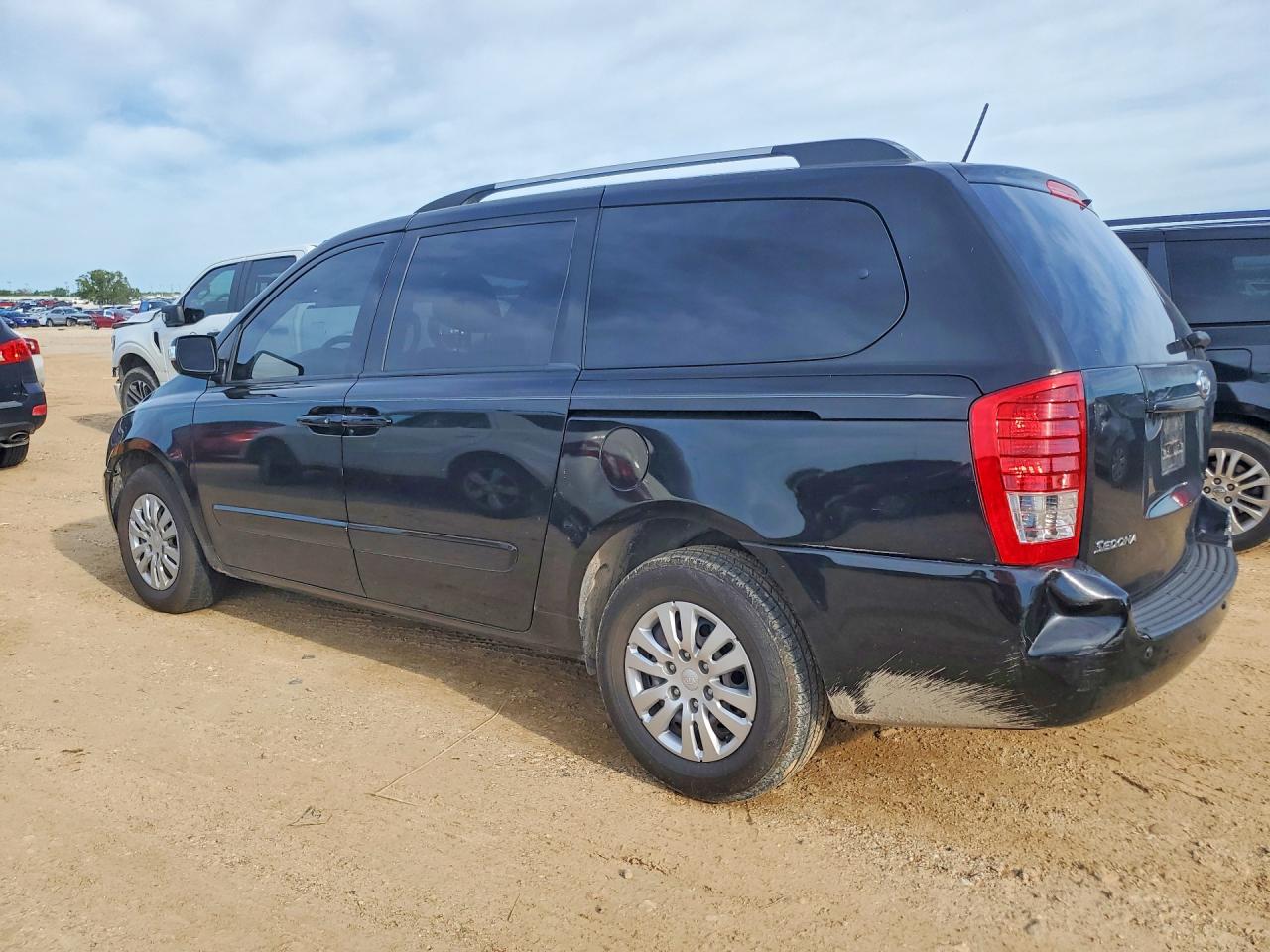 2012 Kia Sedona Lx Black vin: KNDMG4C76C6421333