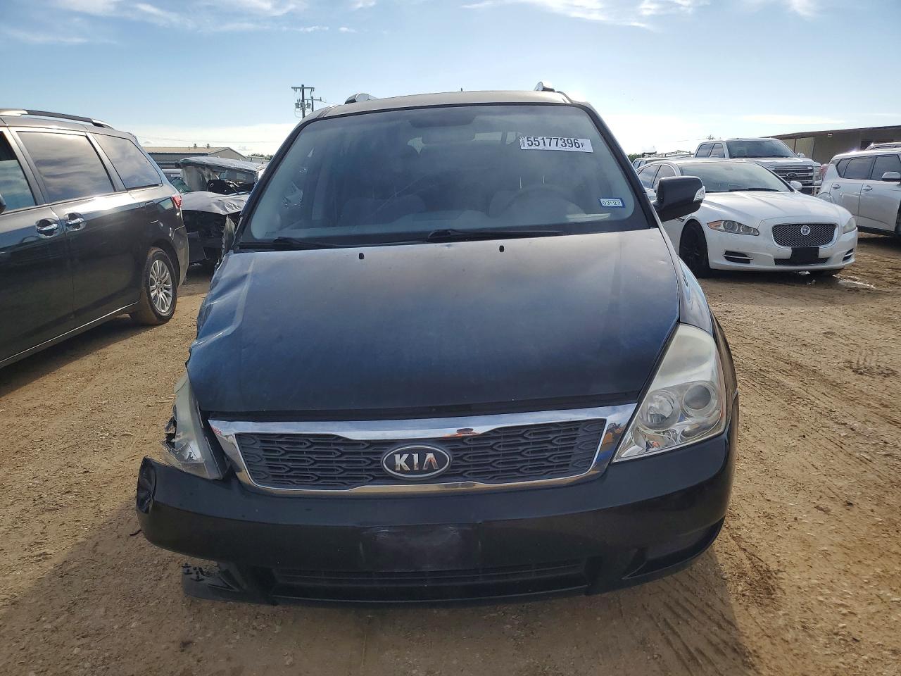 2012 Kia Sedona Lx Black vin: KNDMG4C76C6421333