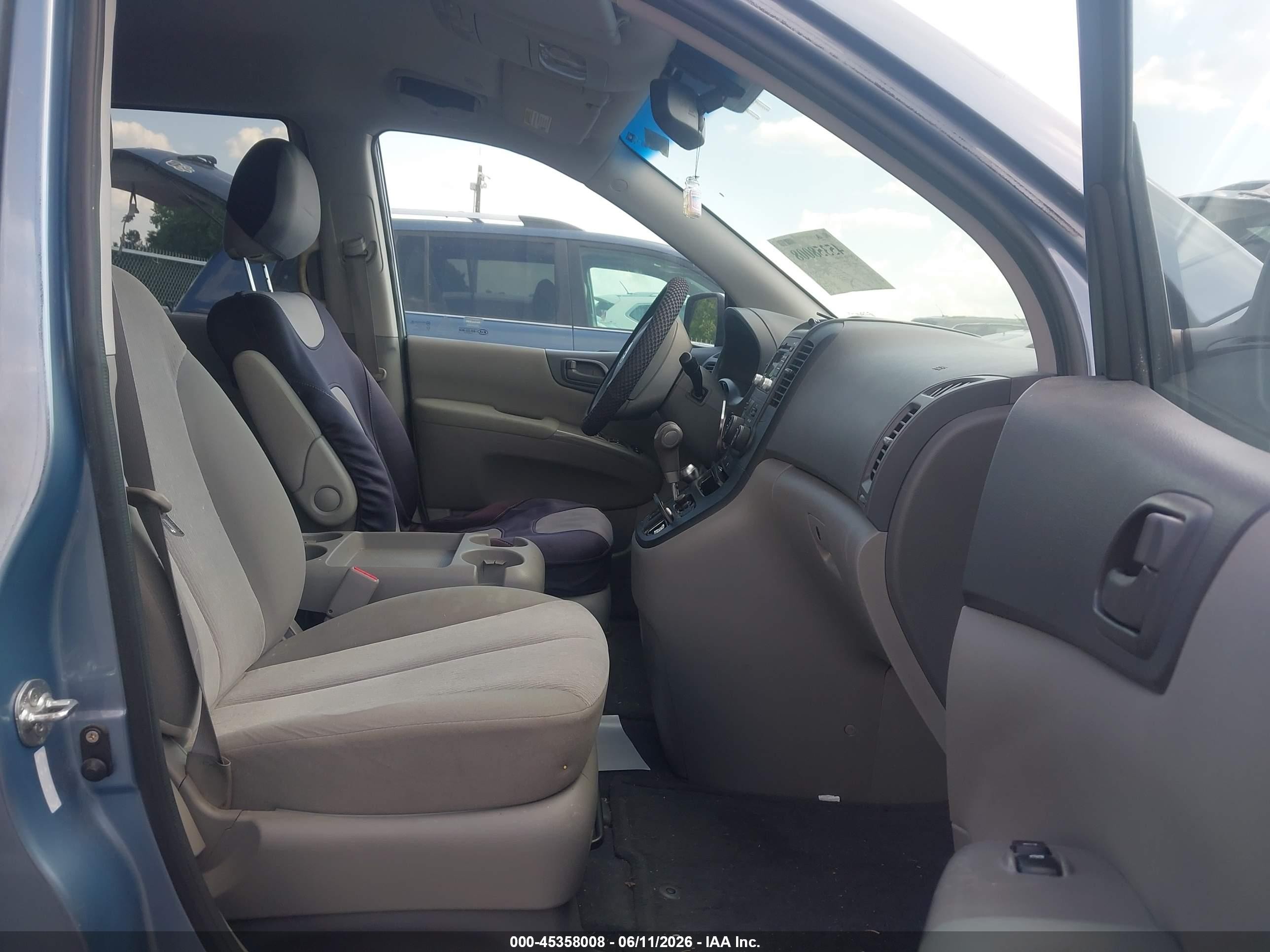 2012 Kia Sedona Lx Light Blue vin: KNDMG4C76C6439735