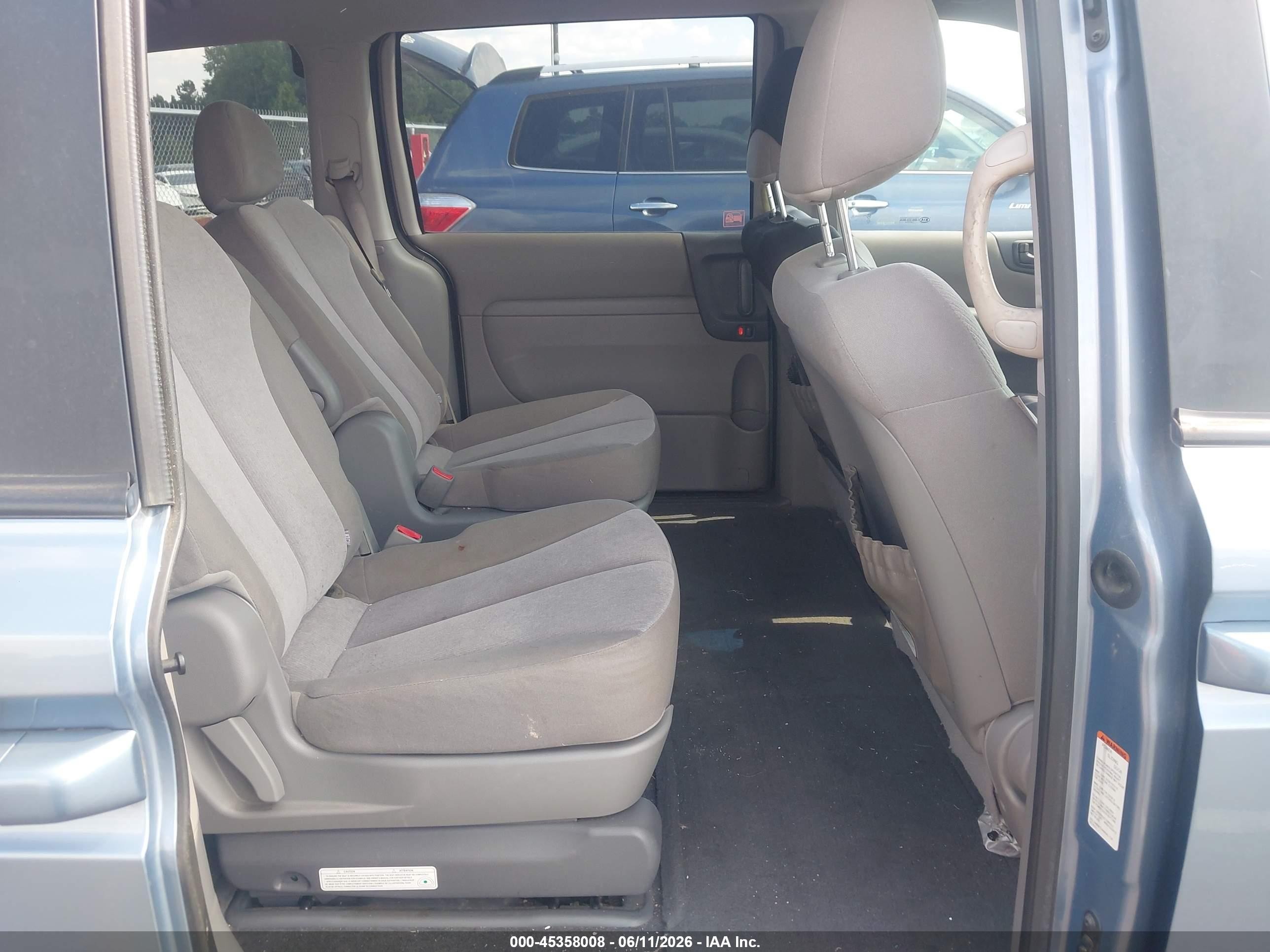 2012 Kia Sedona Lx Light Blue vin: KNDMG4C76C6439735