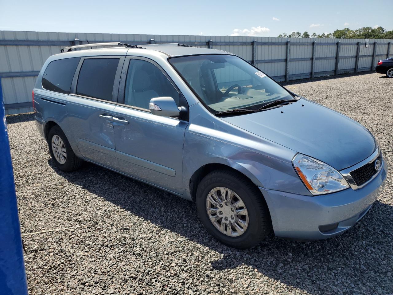 2012 Kia Sedona Lx Blue vin: KNDMG4C76C6486361