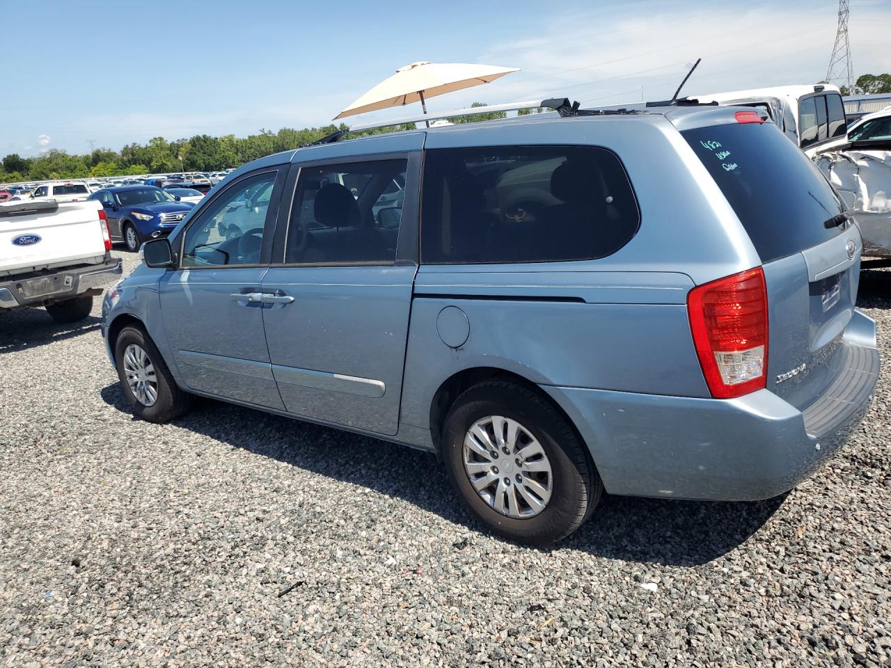 2012 Kia Sedona Lx Blue vin: KNDMG4C76C6486361
