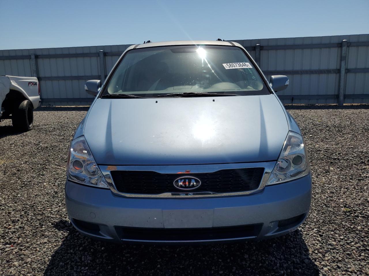 2012 Kia Sedona Lx Blue vin: KNDMG4C76C6486361