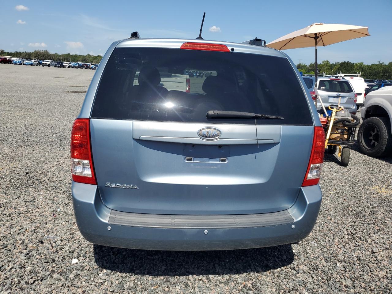 2012 Kia Sedona Lx Blue vin: KNDMG4C76C6486361