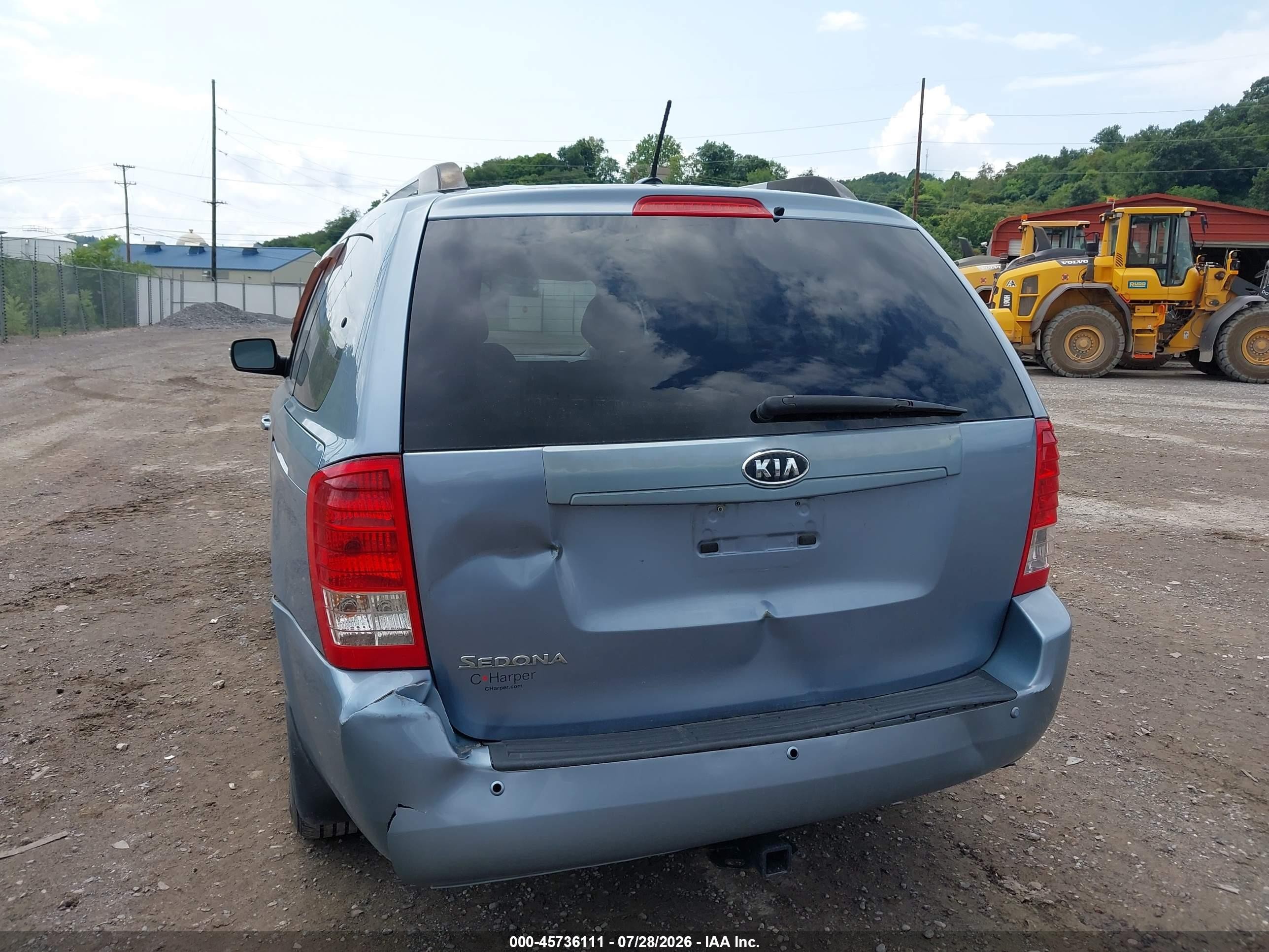 2012 Kia Sedona Lx Light Blue vin: KNDMG4C76C6502803