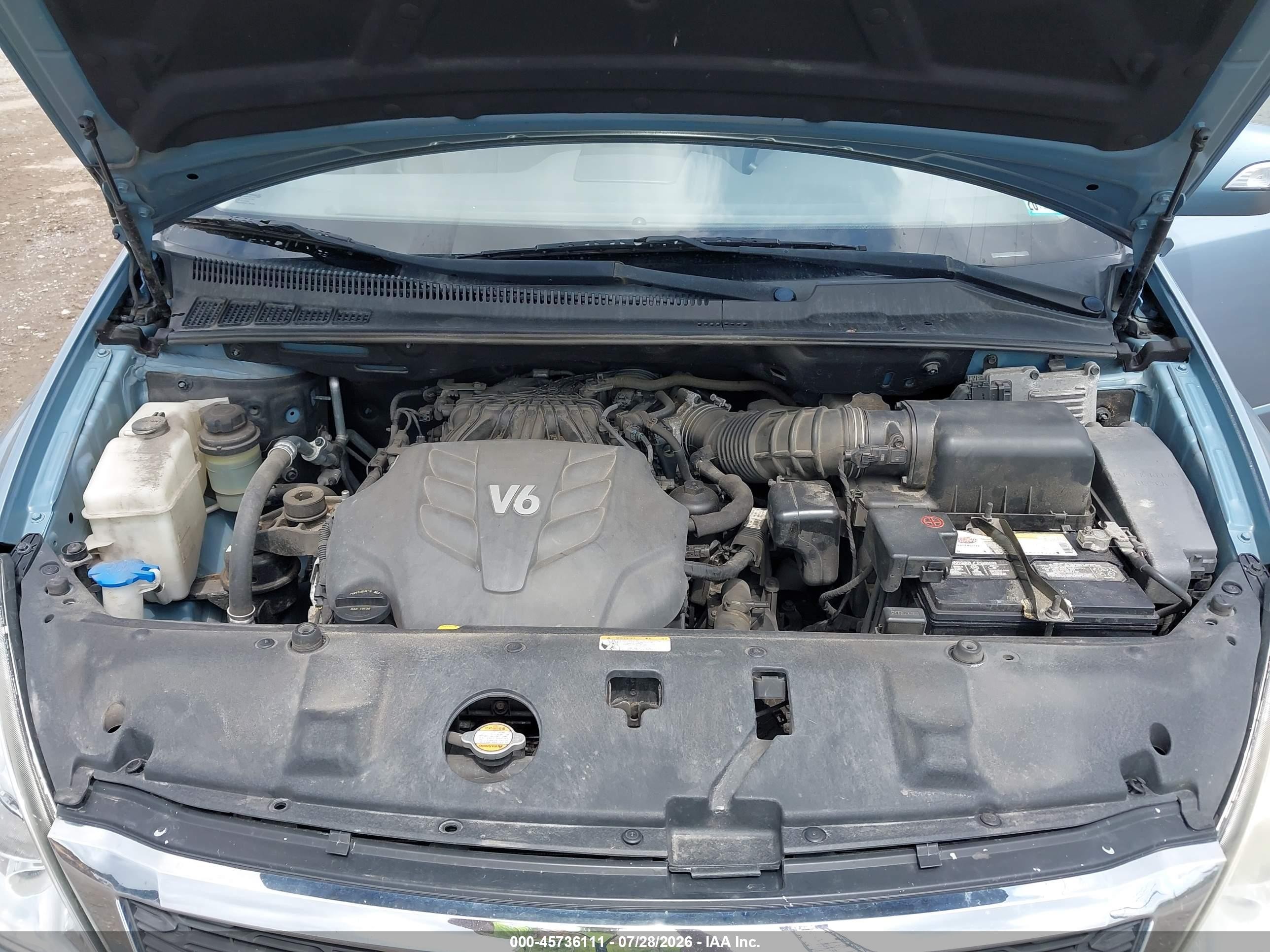 2012 Kia Sedona Lx Light Blue vin: KNDMG4C76C6502803
