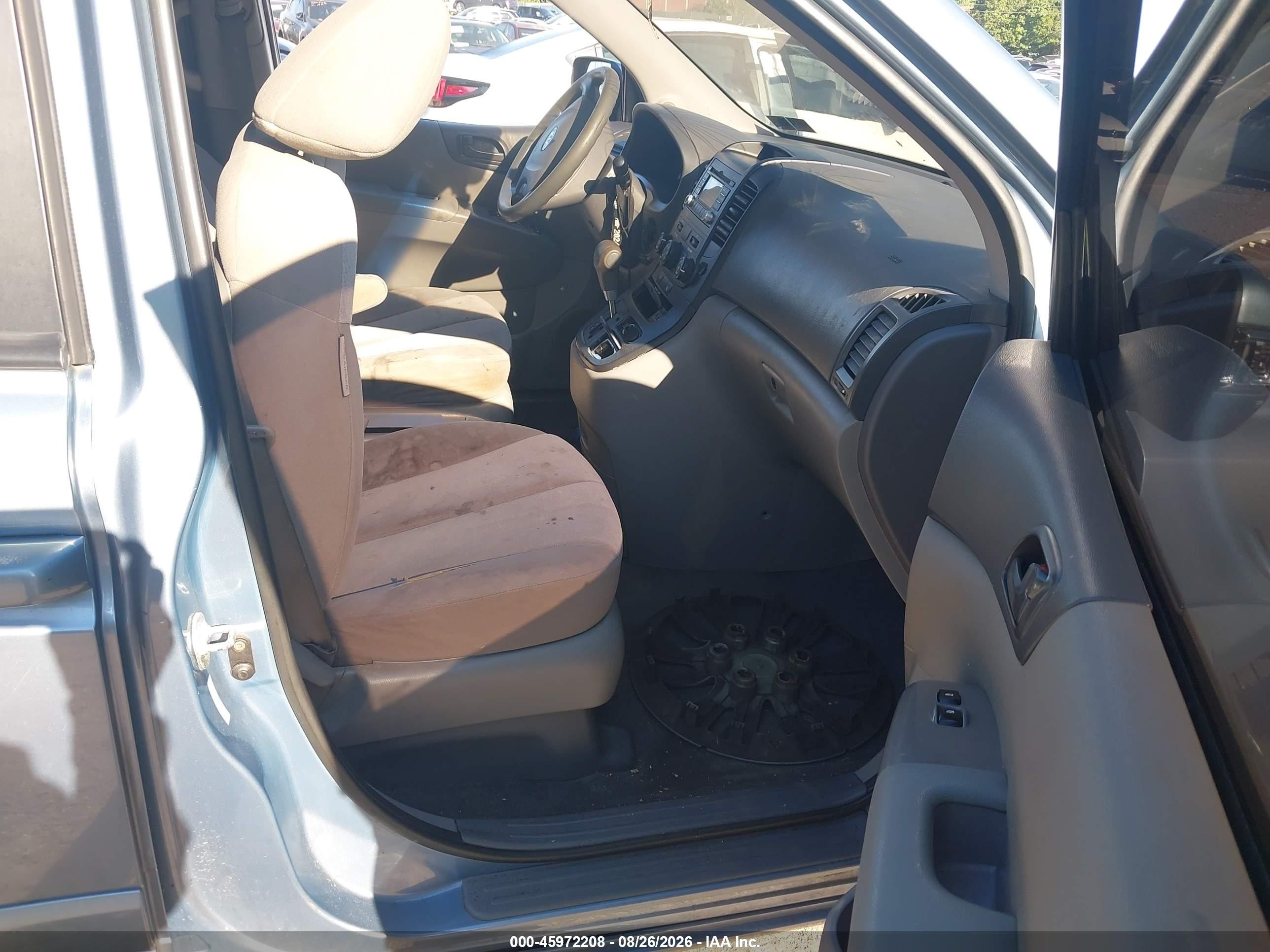 2012 Kia Sedona Lx Light Blue vin: KNDMG4C77C6432664