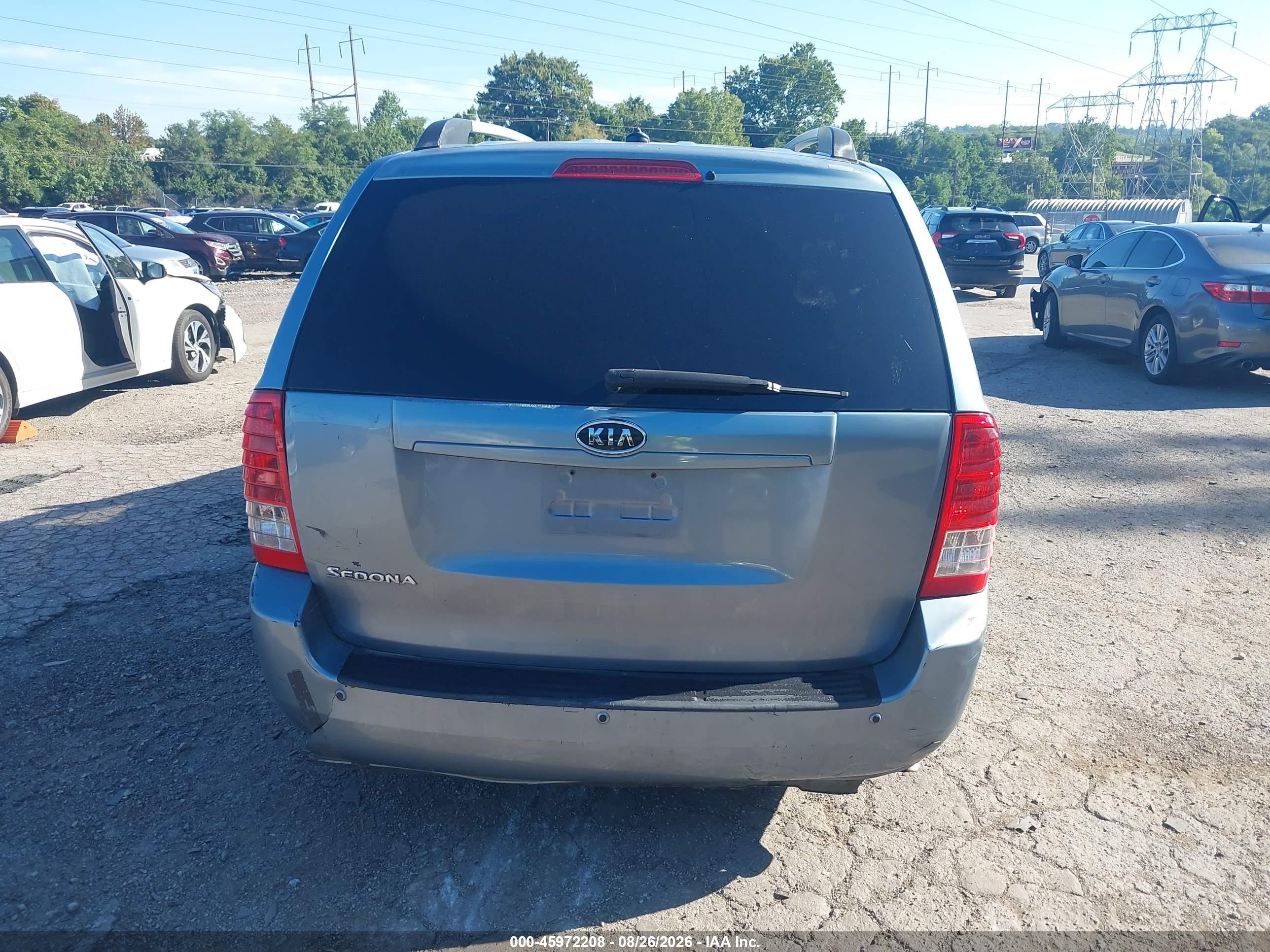 2012 Kia Sedona Lx Light Blue vin: KNDMG4C77C6432664