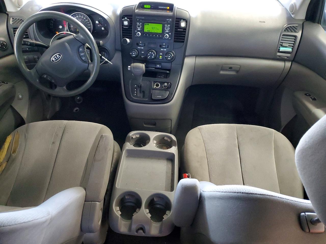 2012 Kia Sedona Lx White vin: KNDMG4C77C6441574