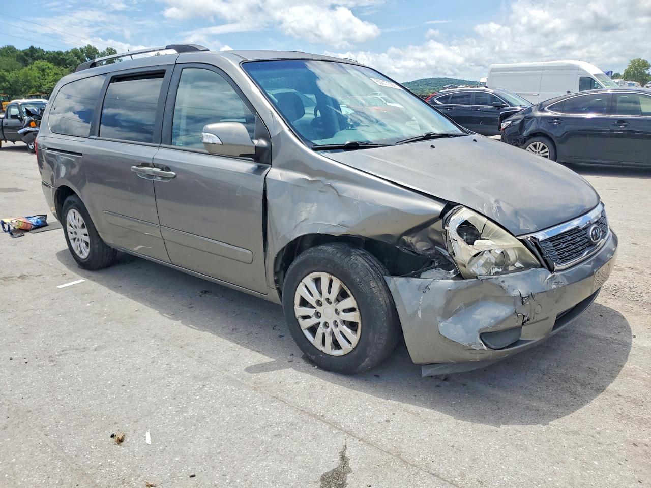 2011 Kia Sedona Lx Gray vin: KNDMG4C78B6405276