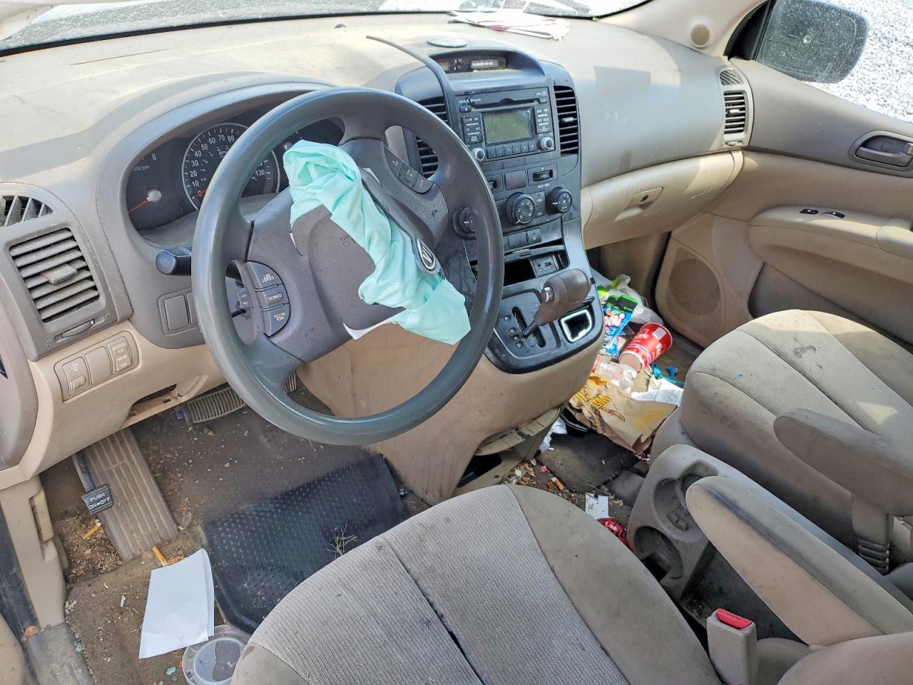 2012 Kia Sedona Lx Black vin: KNDMG4C78C6445939