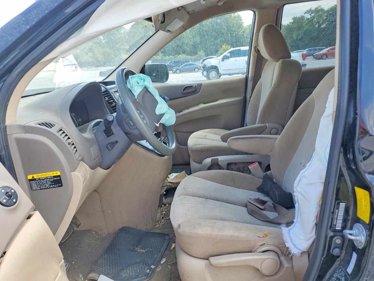2012 Kia Sedona Lx Black vin: KNDMG4C78C6445939