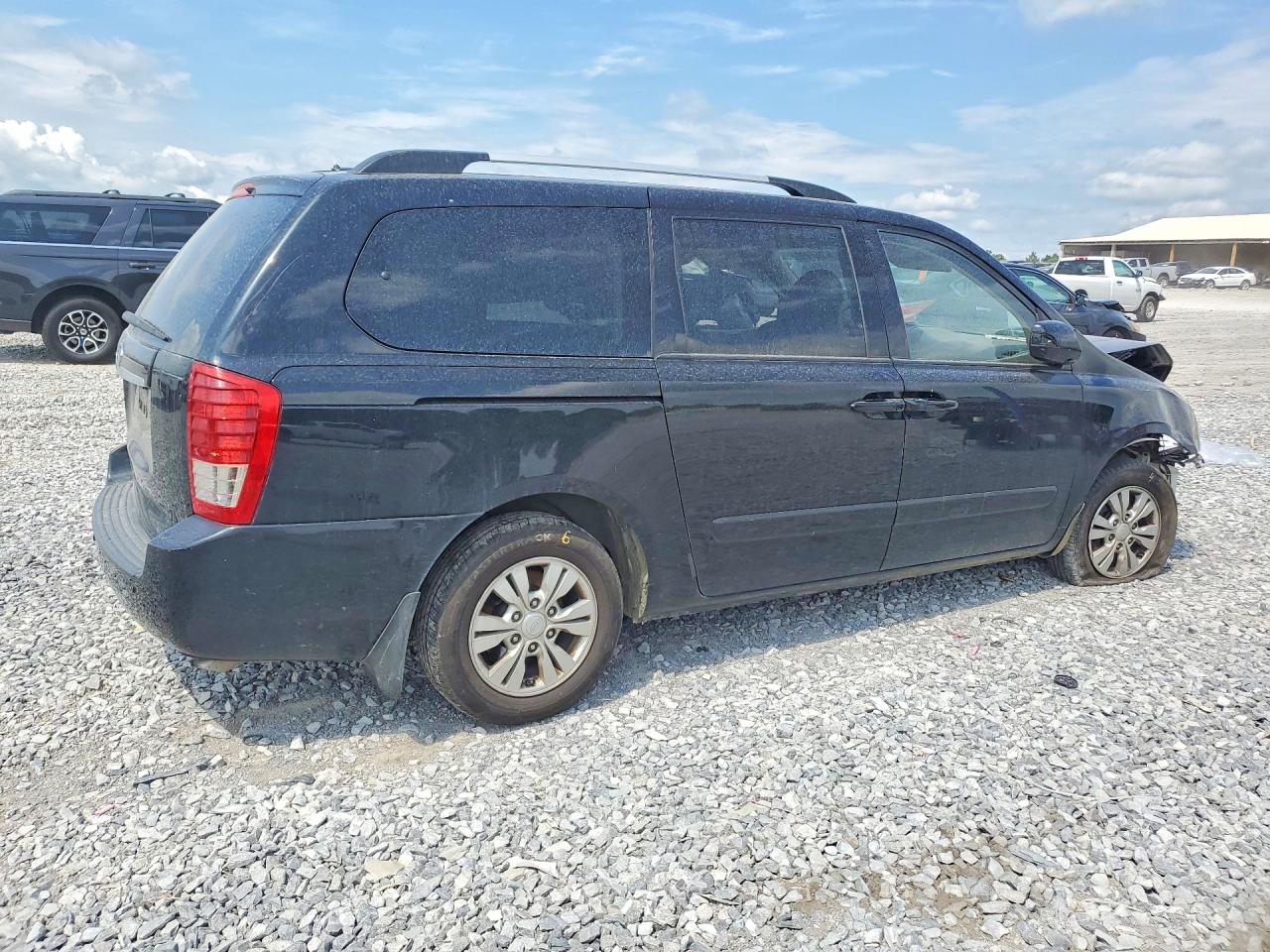2012 Kia Sedona Lx Black vin: KNDMG4C78C6445939