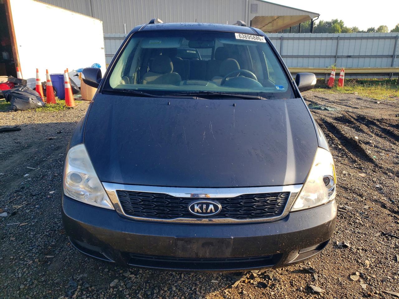 2012 Kia Sedona Lx Gray vin: KNDMG4C78C6499709