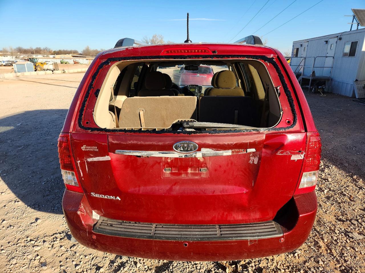 2012 Kia Sedona Lx Maroon vin: KNDMG4C78C6502995