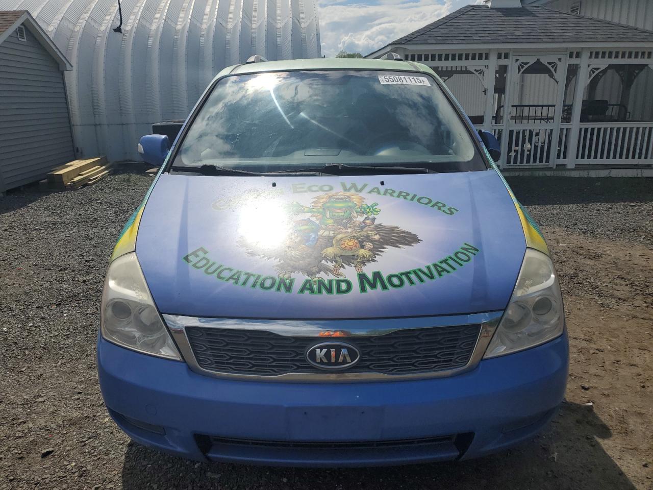 2012 Kia Sedona Lx Green vin: KNDMG4C79C6459056