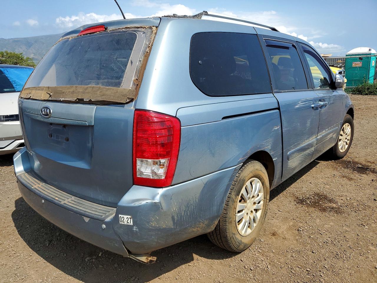2012 Kia Sedona Lx Blue vin: KNDMG4C79C6471191