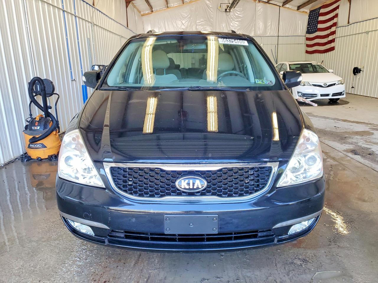 2014 Kia Sedona Lx Black vin: KNDMG4C79E6565459