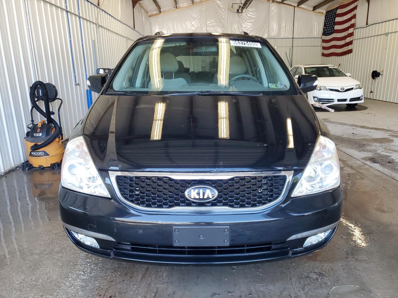 2014 Kia Sedona Lx Black vin: KNDMG4C79E6565459 Damage: Hood, Chipped, 10 Or More