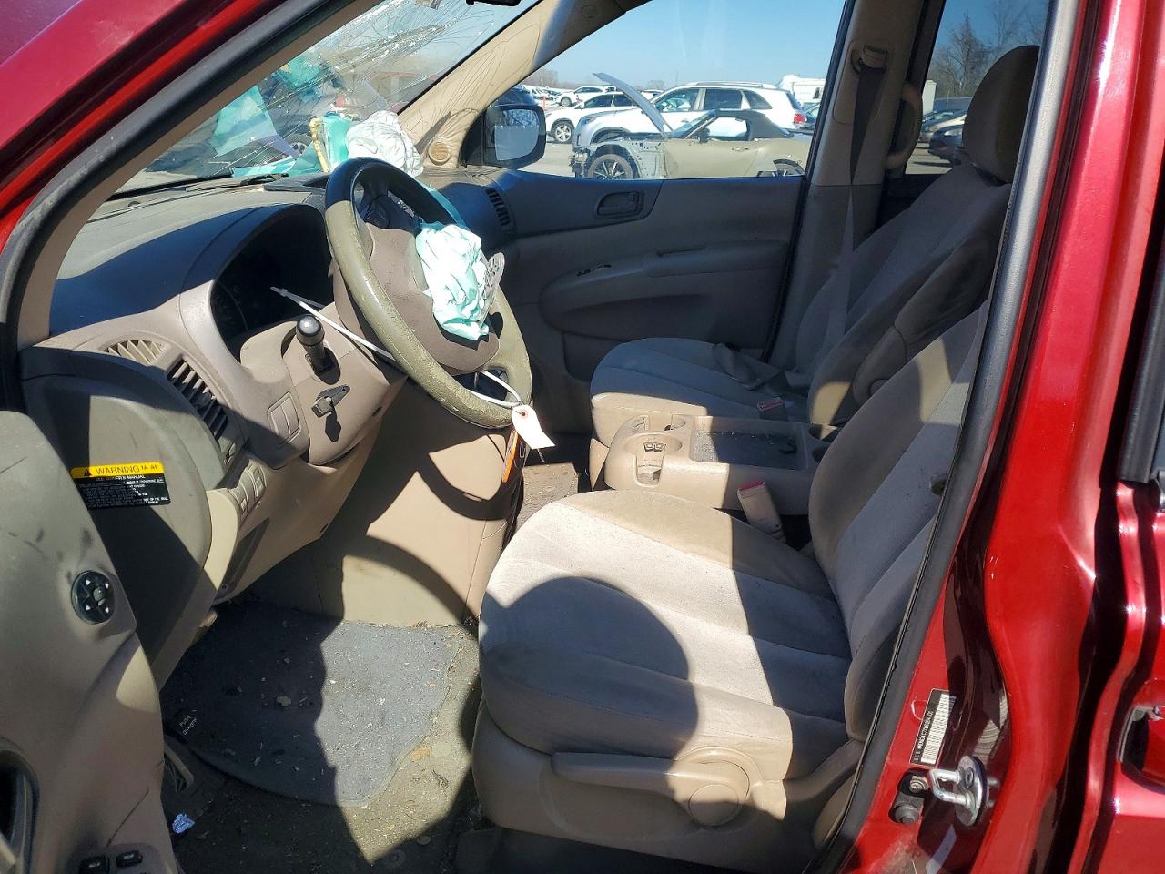 2011 Kia Sedona Lx Red vin: KNDMG4C7XB6364701