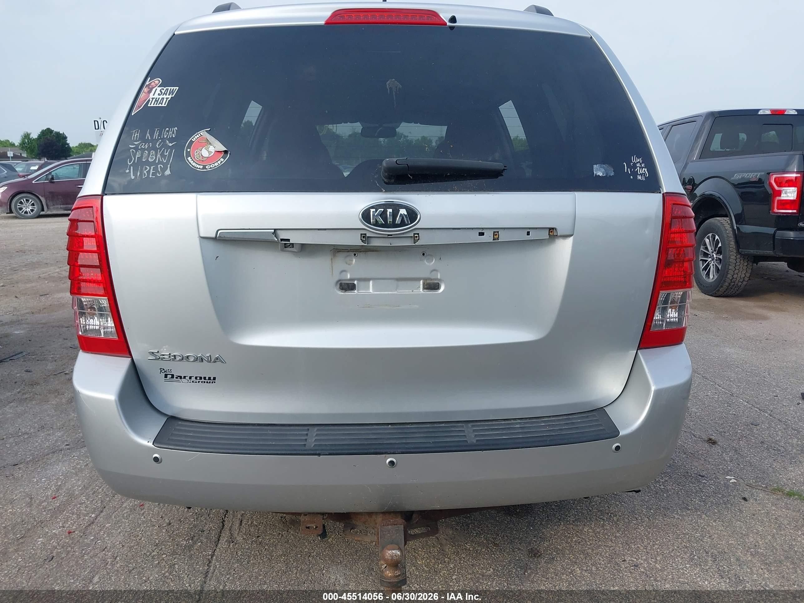 2012 Kia Sedona Lx Gray vin: KNDMG4C7XC6431508