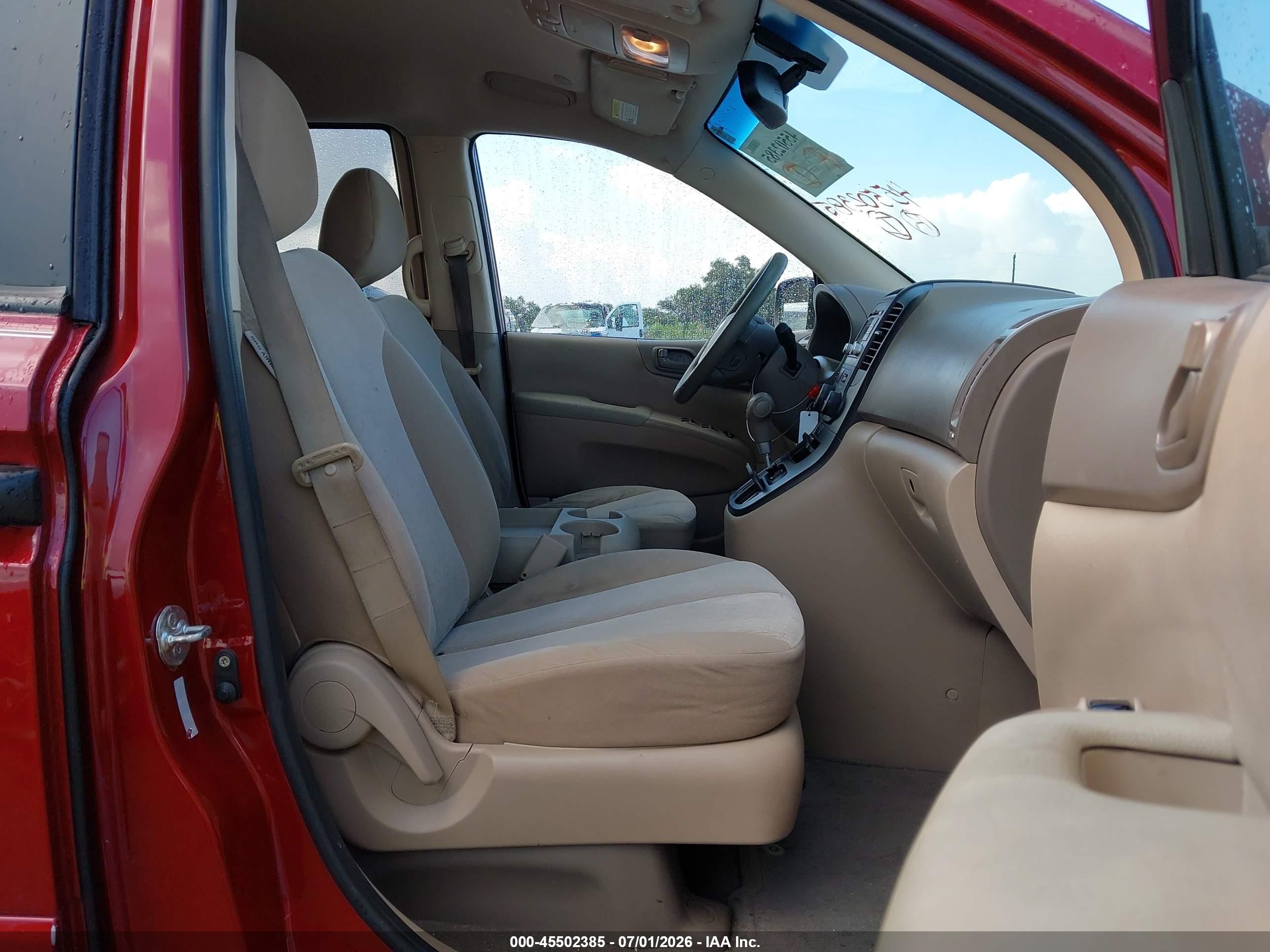 2012 Kia Sedona Lx Red vin: KNDMG4C7XC6432142