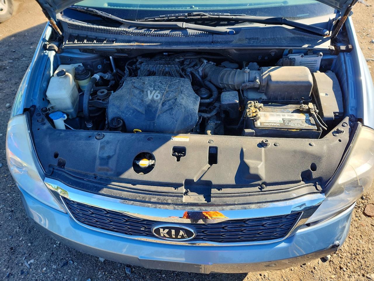 2012 Kia Sedona Lx Синий vin: KNDMG4C7XC6440502