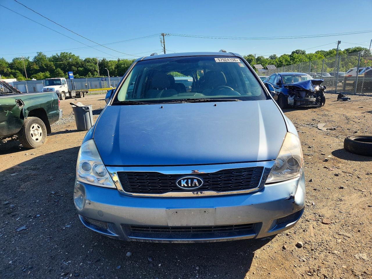 2012 Kia Sedona Lx Синий vin: KNDMG4C7XC6440502