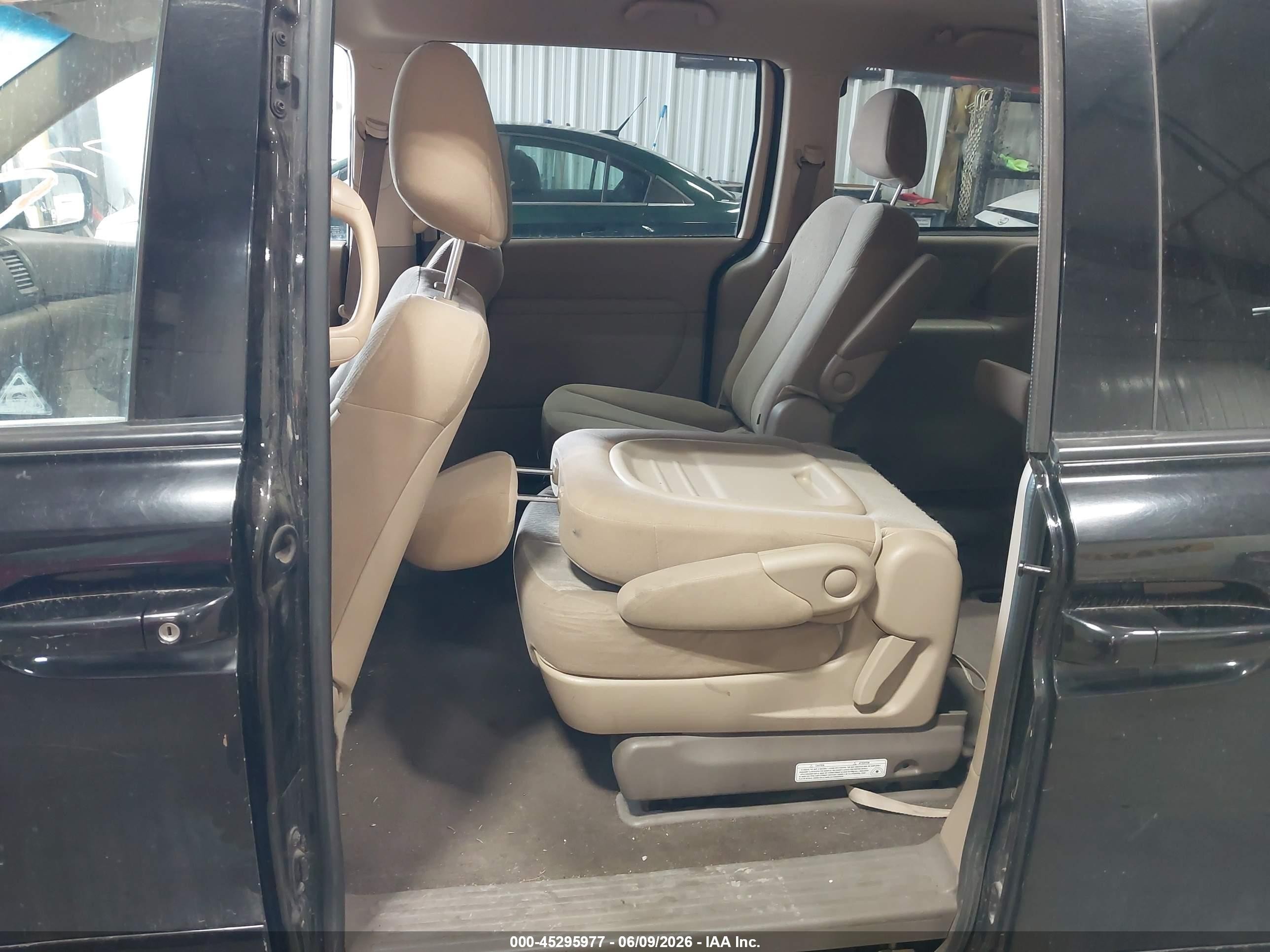 2012 Kia Sedona Lx Black vin: KNDMG4C7XC6445344