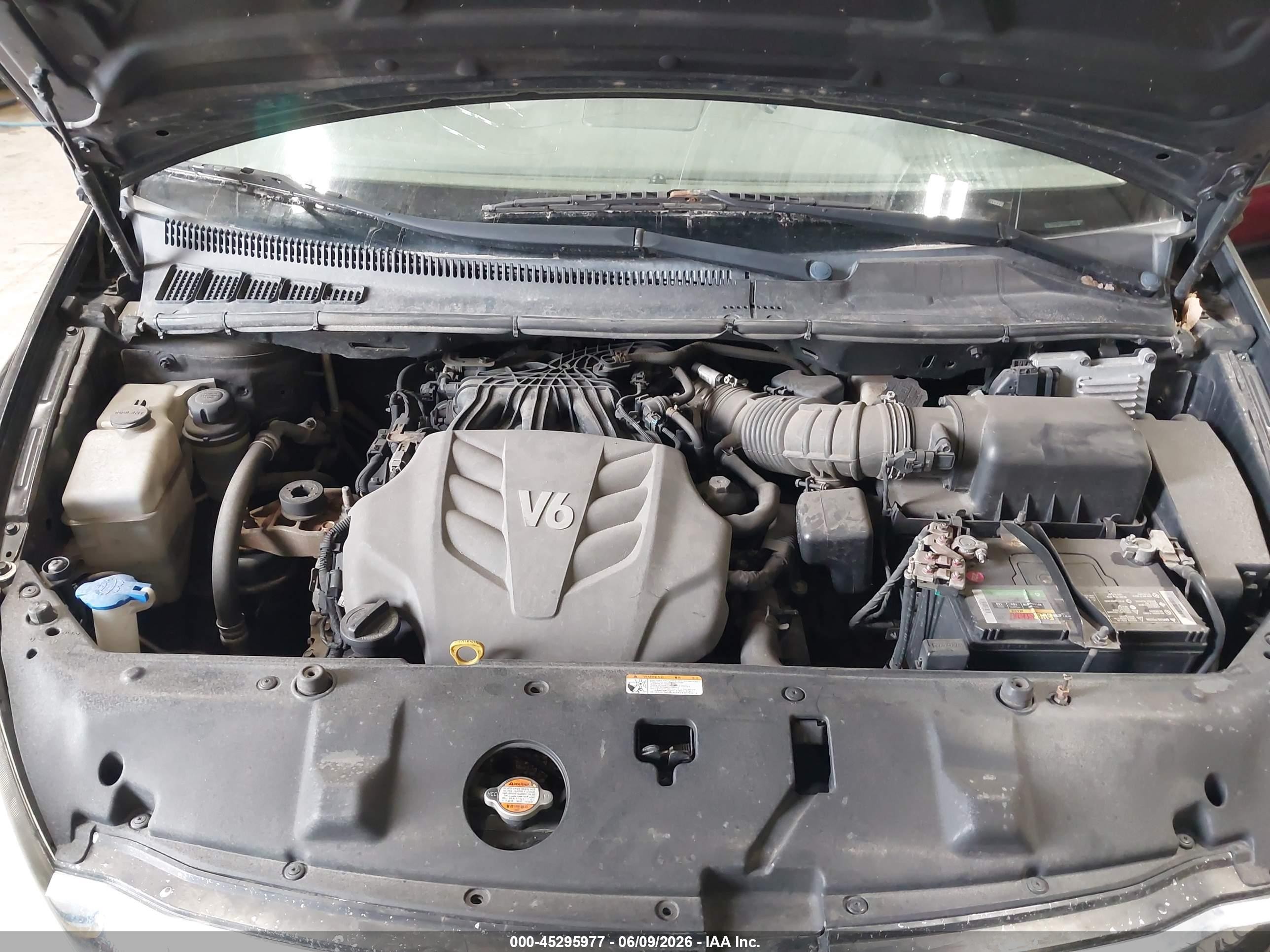 2012 Kia Sedona Lx Black vin: KNDMG4C7XC6445344