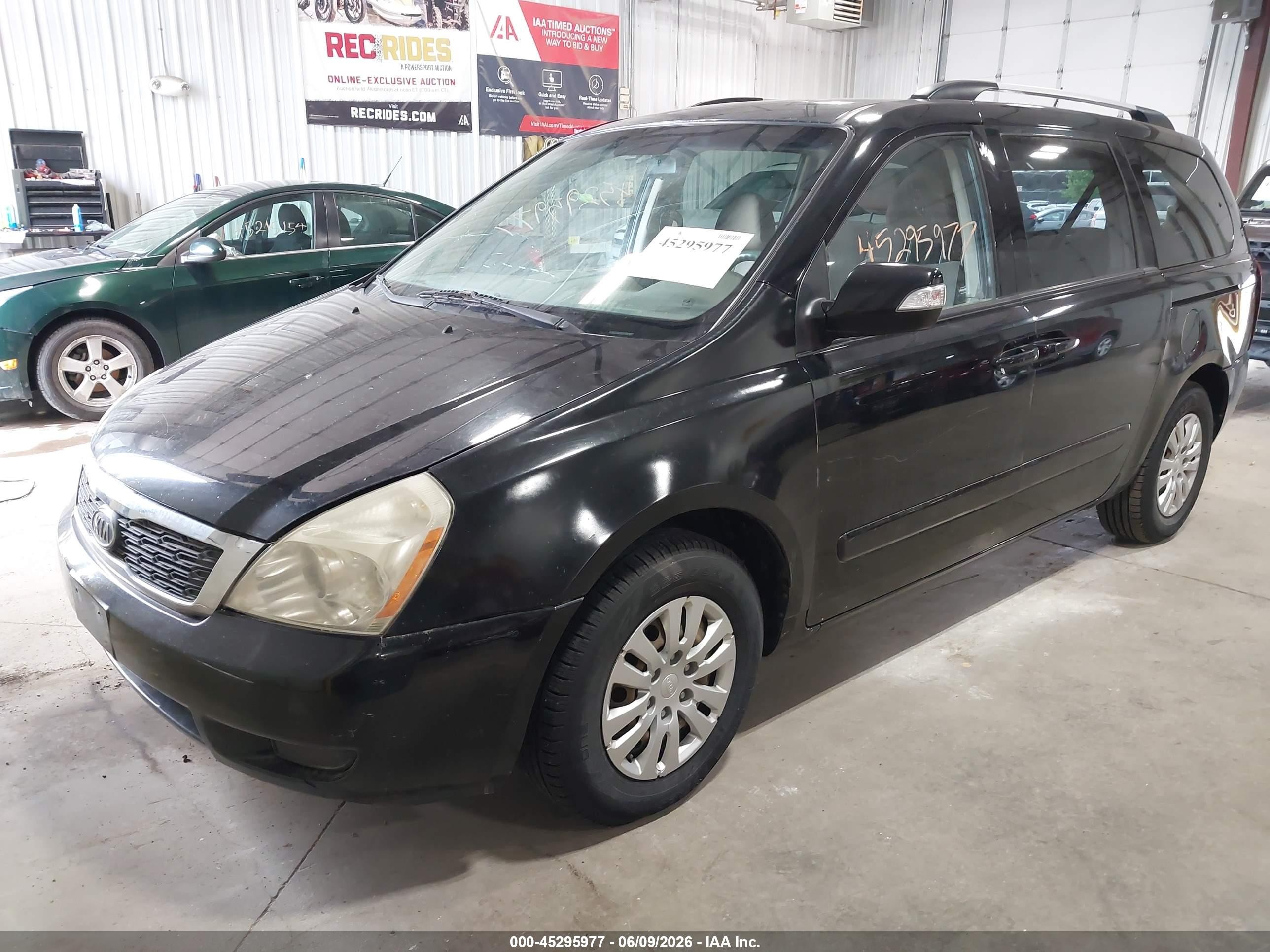 2012 Kia Sedona Lx Black vin: KNDMG4C7XC6445344