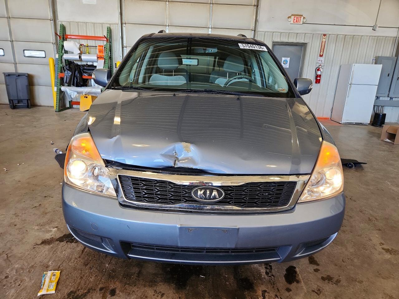2012 Kia Sedona Lx Blue vin: KNDMG4C7XC6492437