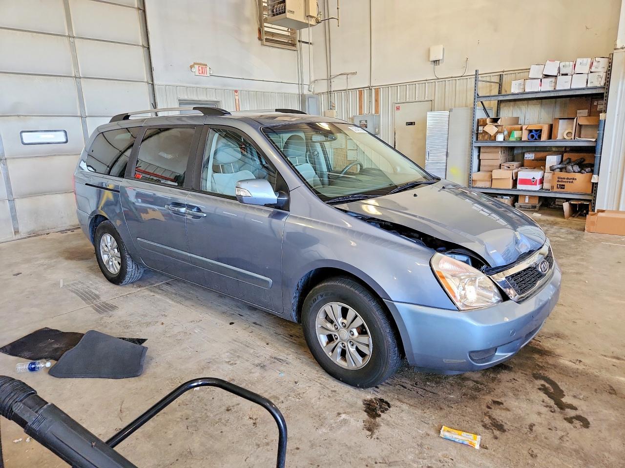 2012 Kia Sedona Lx Blue vin: KNDMG4C7XC6492437