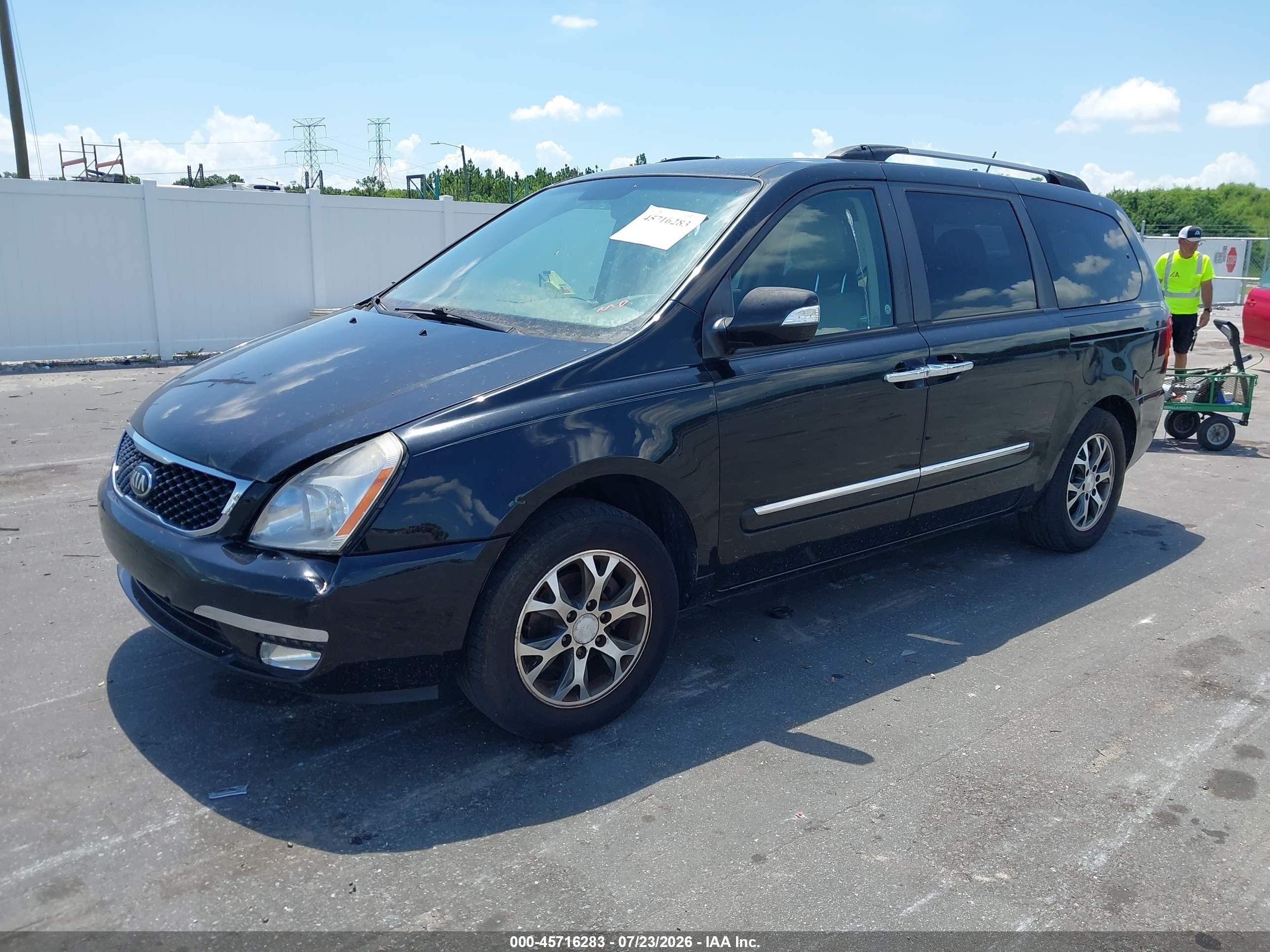 2014 Kia Sedona Ex Black vin: KNDMH4C70E6552158