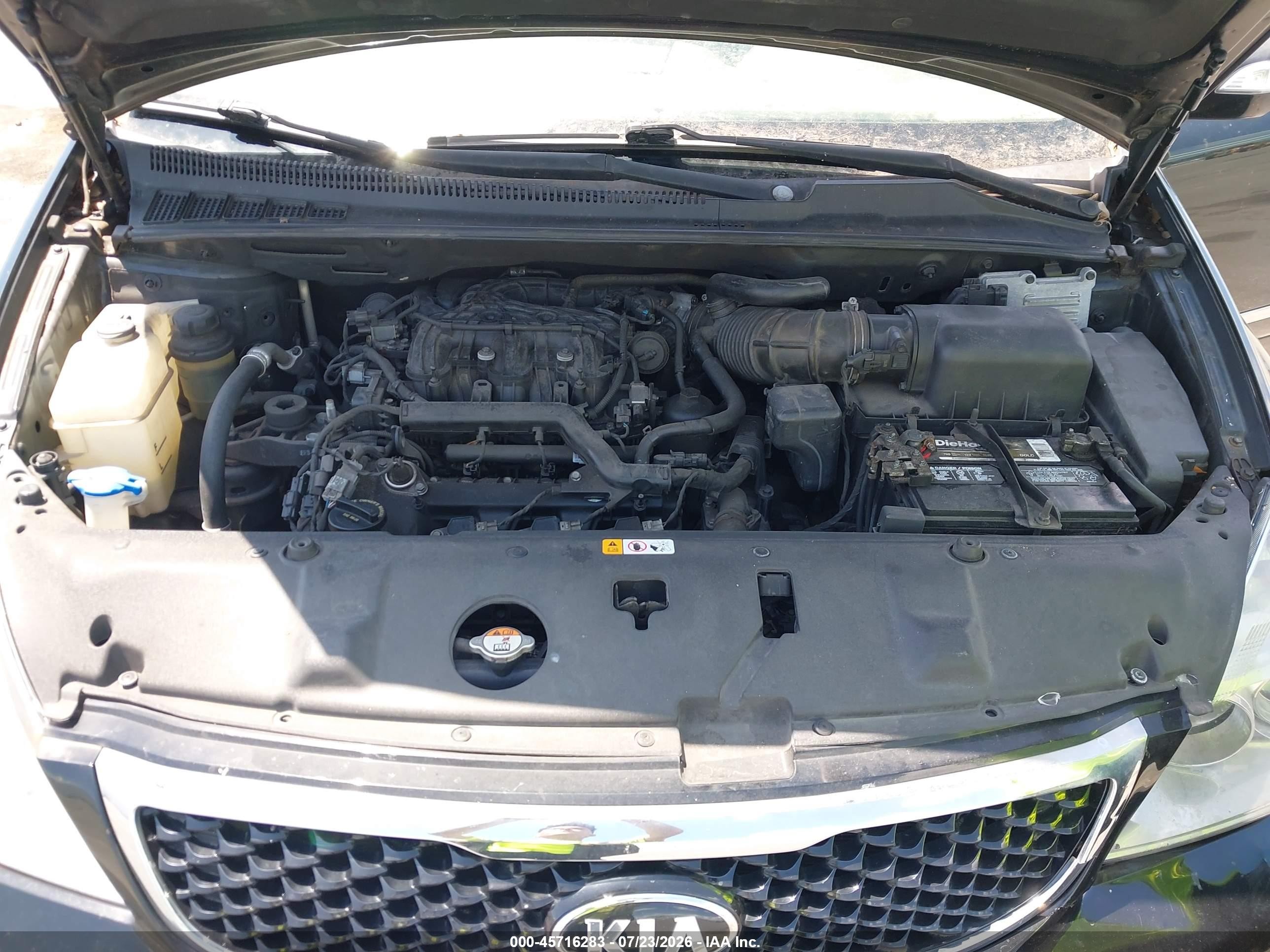 2014 Kia Sedona Ex Black vin: KNDMH4C70E6552158