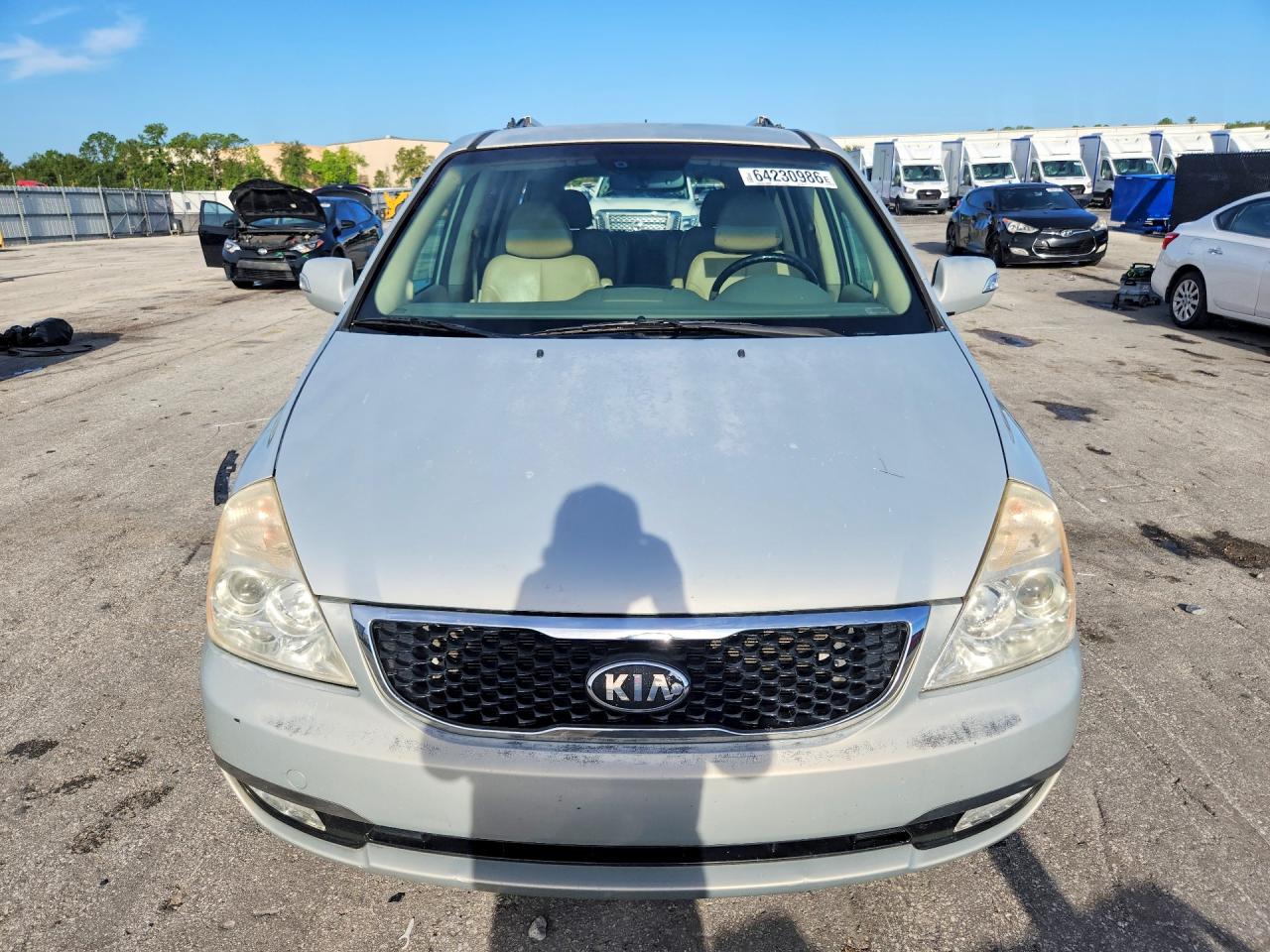 2014 Kia Sedona Ex White vin: KNDMH4C70E6588996