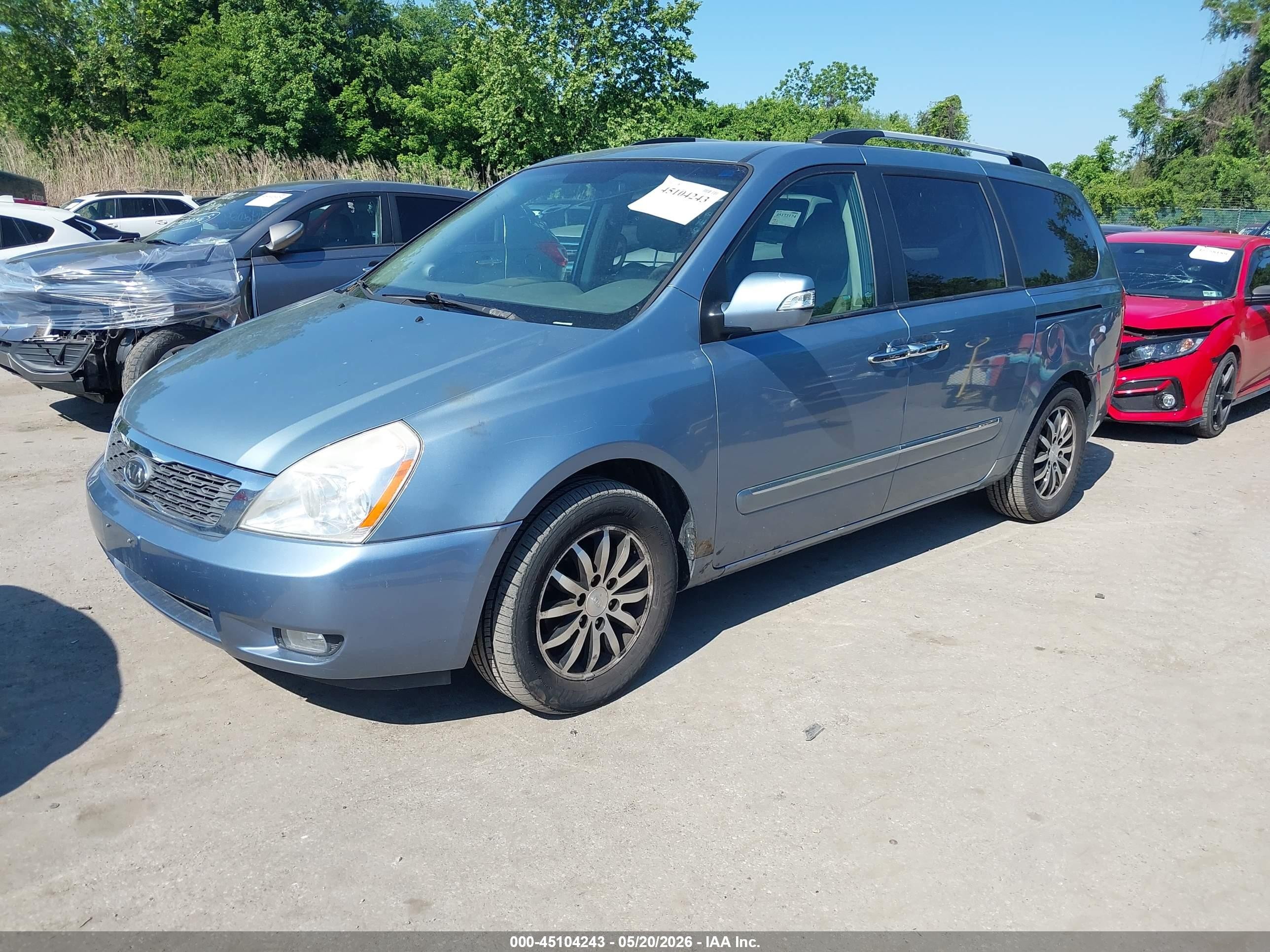 2012 Kia Sedona Ex Blue vin: KNDMH4C71C6422595