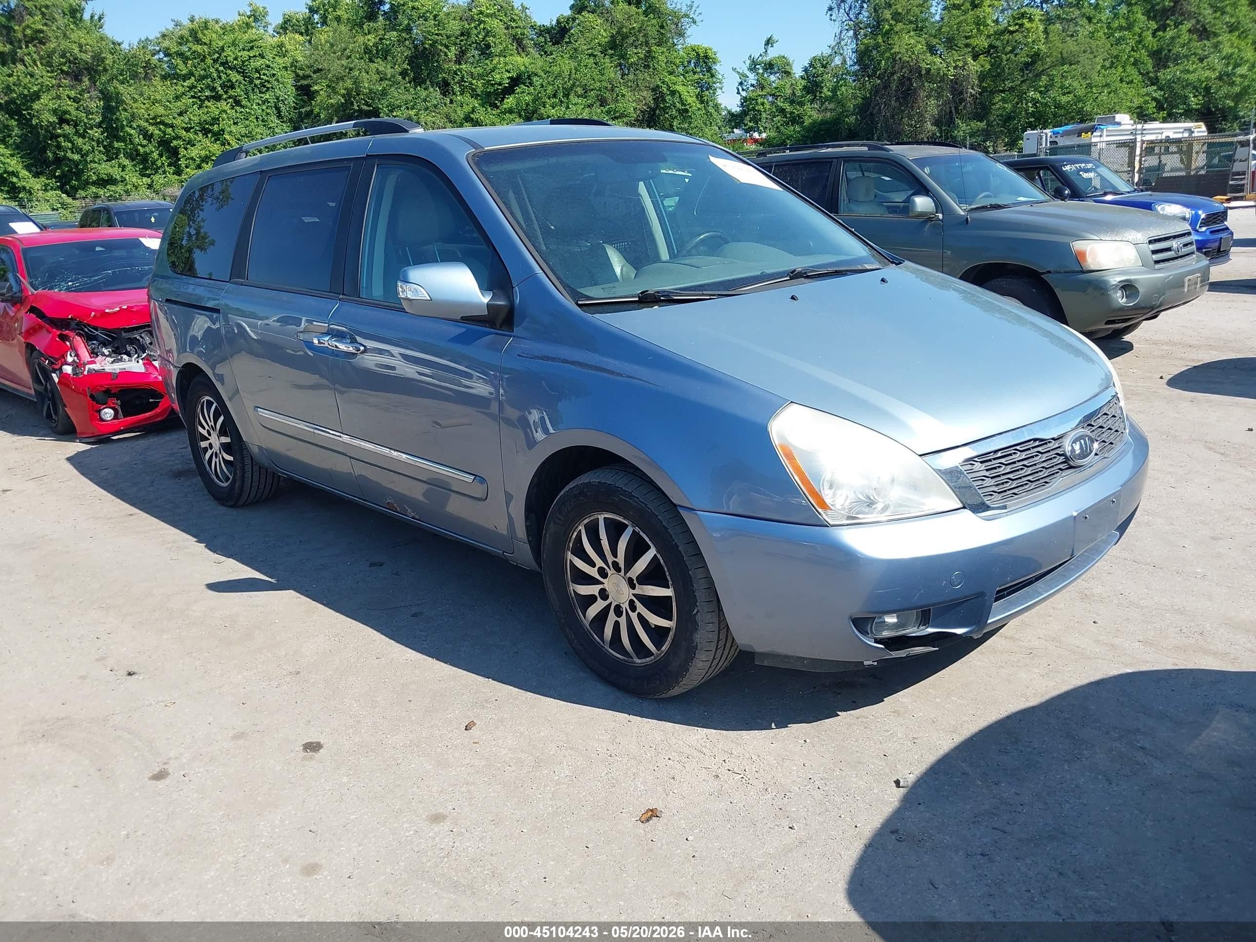 2012 Kia Sedona Ex Blue vin: KNDMH4C71C6422595